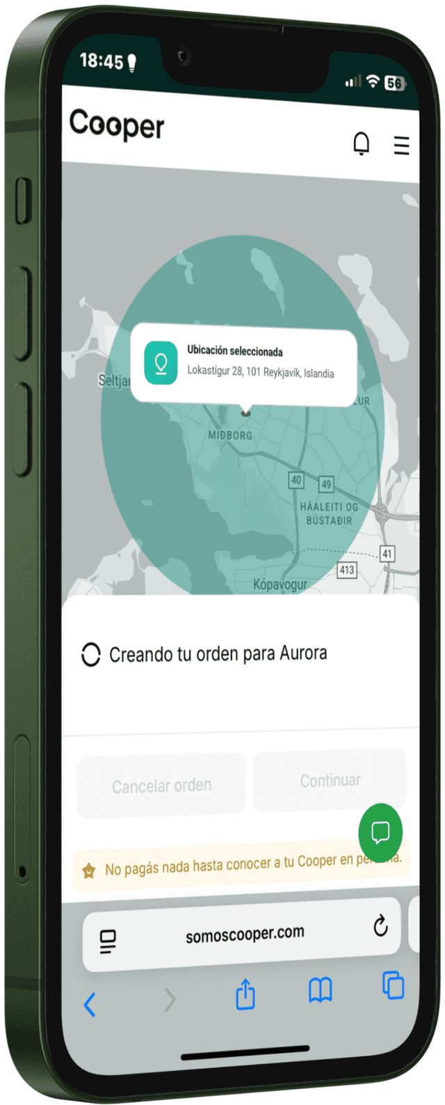 Paso 3: Notificar a los Coopers en la app Cooper
